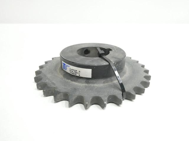 TSUBAKI 60B28F-2 SINGLE ROLLER CHAIN SPROCKET 2IN 28T
