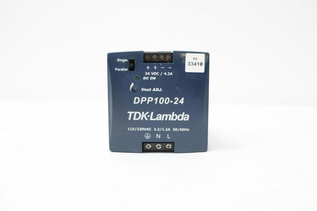 TDK-LAMBDA DPP100-24 POWER SUPPLY 115/230V-AC 4.2A AMP 24V-DC 100W