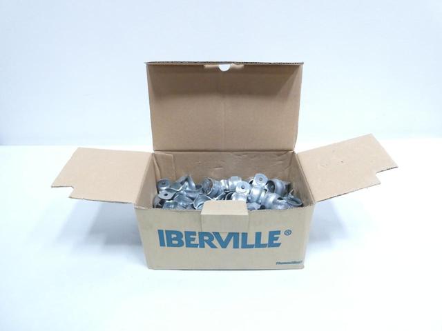 BOX OF 100 IBERVILLE CI1206 ONE HOLE RIGID STRAPS 3/4IN