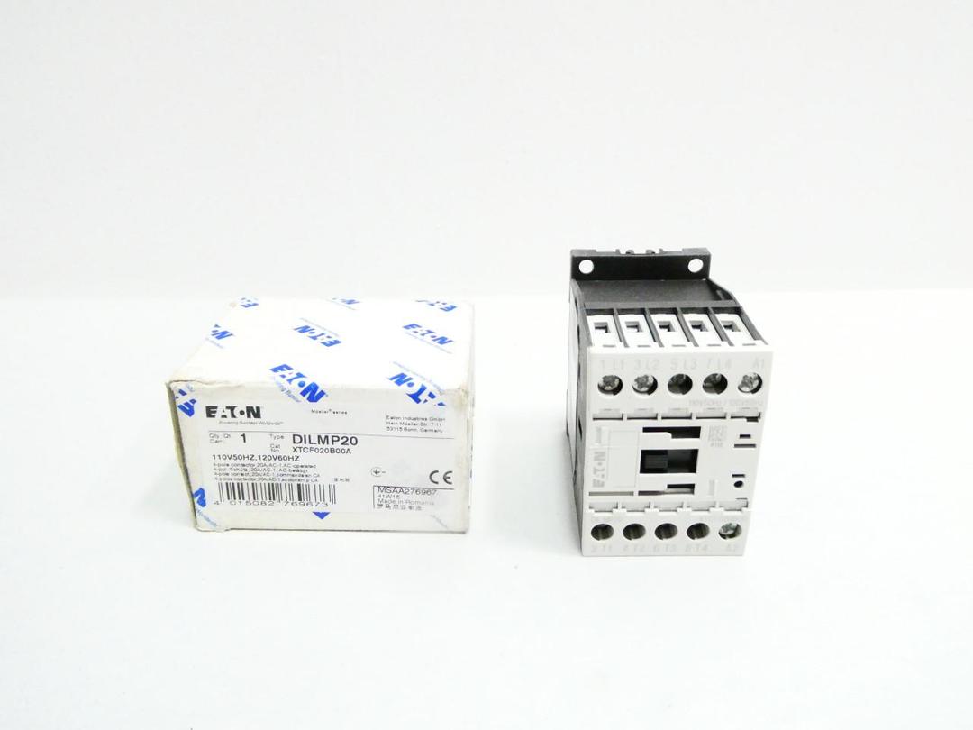 EATON DILMP20 AC CONTACTOR 120V-AC 20A AMP 10HP