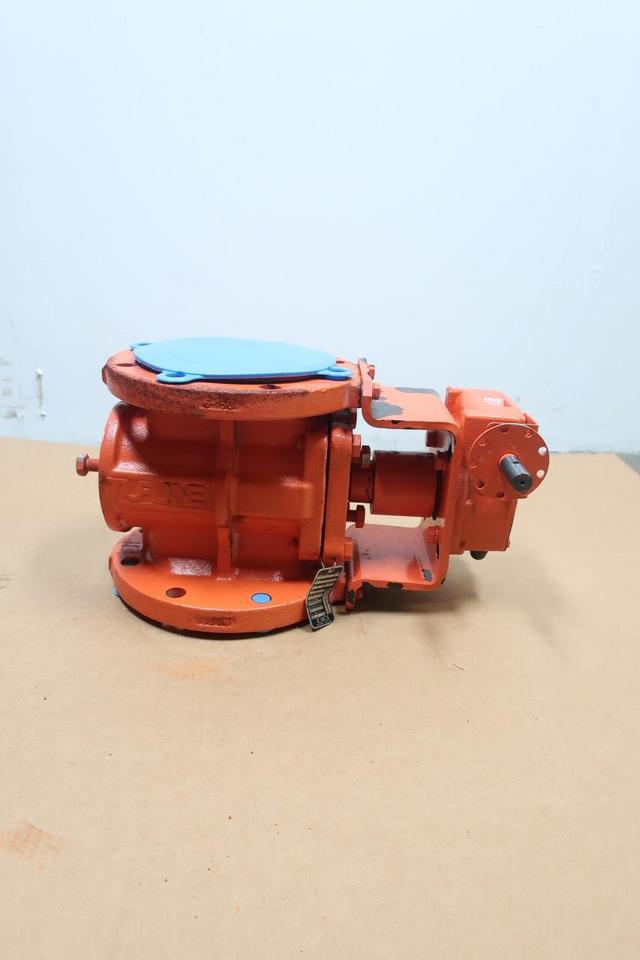 XOMOX 061EG TUFLINE MANUAL GEAR OPERATED IRON FLANGED LINED PLUG VALVE 6IN 150
