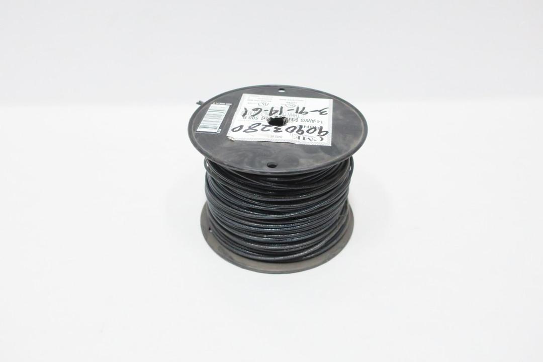 CME E102470 STRANDED THHN/THWN-2/MTW BLACK WIRE 14AWG 500FT