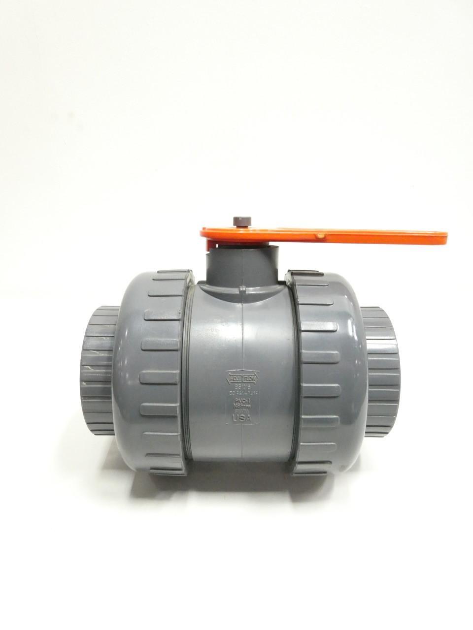 NIBCO 951016 CHEMTROL TRU-BLOC MANUAL PVC BALL VALVE 4IN
