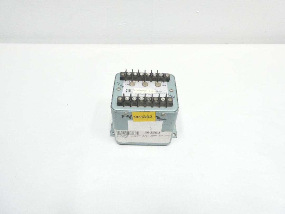 SCIENTIFIC COLUMBUS 3022 HALLTIPLIER VAR TRANSDUCER 0-1MADC 120V-AC 0-10K-OHM
