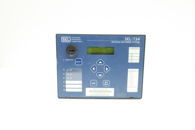 SCHWEITZER ENGINEERING SEL-734 0734005H1D1116E2XXX3A REVENUE METERING SYSTEM