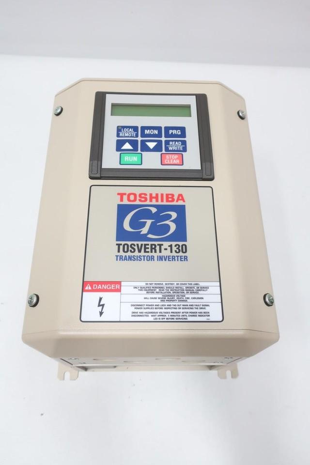 TOSHIBA VT130G3U4055 TOSVERT-130 TRANSISTOR INVERTER 0.1-80/400HZ 460V-AC 5HP