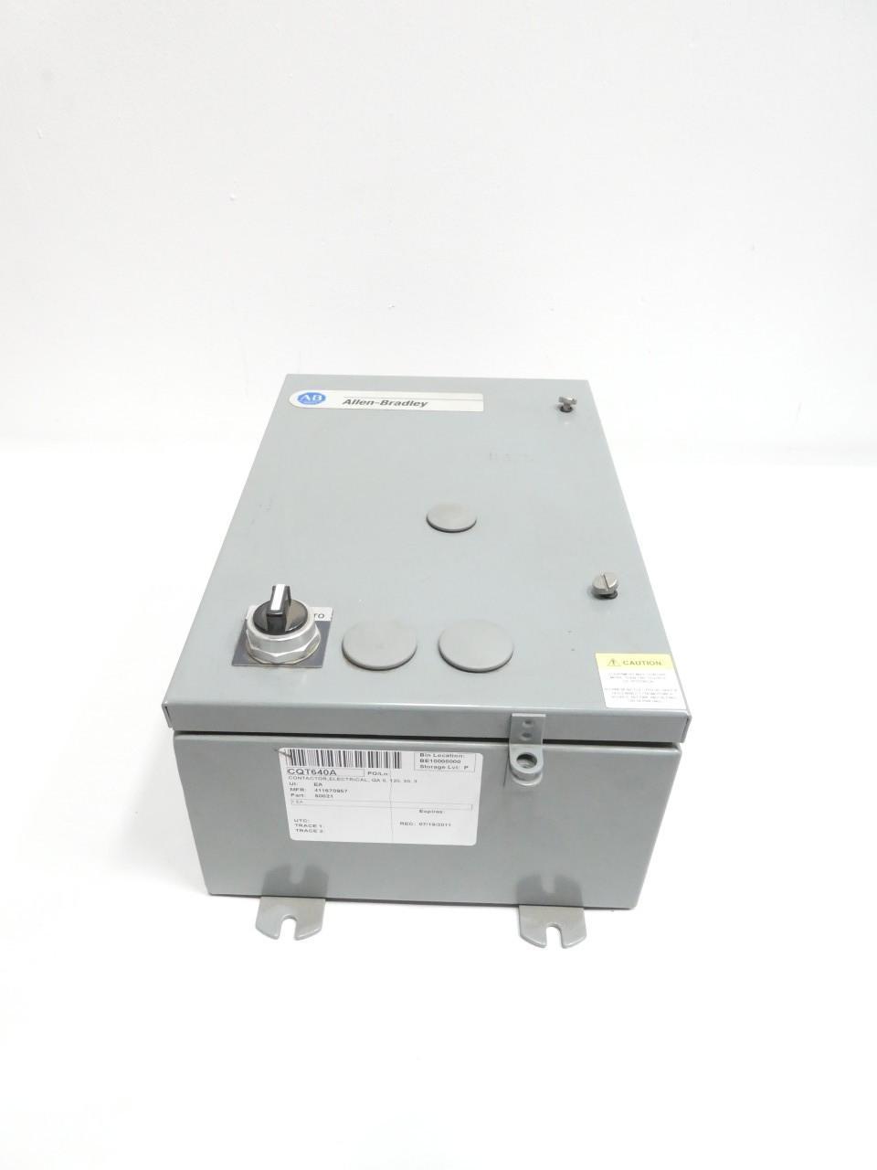 ALLEN BRADLEY 500L-BJD930-3-90 500L-BOD93 SIZE 1 LIGHTING CONTACTOR 120V-AC
