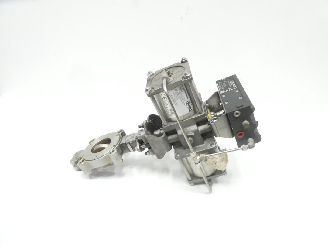 KEYSTONE SSS1TSG PNEUMATIC STAINLESS LUGGED CONTROL VALVE 150 2-1/2IN