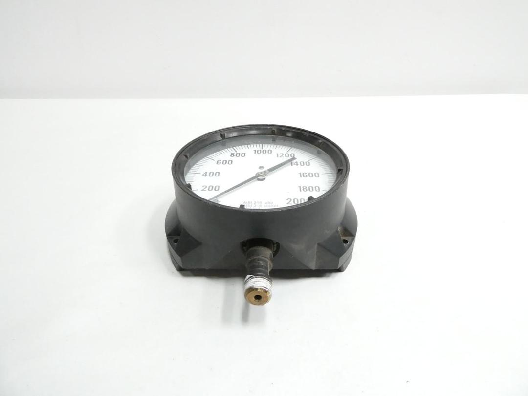 ASHCROFT Q-8451 PRESSURE GAUGE 6IN 1/2IN NPT 0-2000PSI