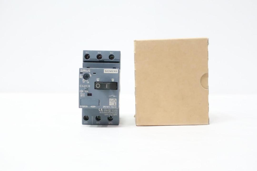 SIEMENS 3RV1011-1EA10 MOLDED CASE CIRCUIT BREAKER 3P 2.8-4A 600V-AC
