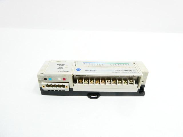 ALLEN BRADLEY 1791D-8B8P DEVICENET COMPACT BLOCK I/O MODULE SER D
