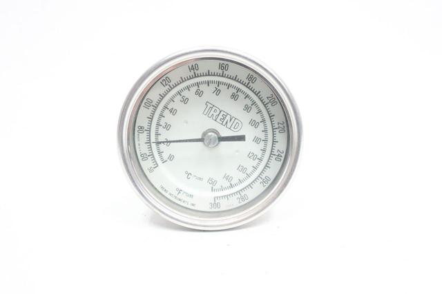 TREND 32 BIMETAL THERMOMETER 3IN 6IN 50-300F/10-150C 1/2IN NPT