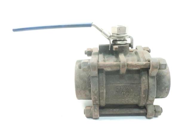DAVIS MANUAL STEEL SOCKET WELD BALL VALVE 2-1/2IN