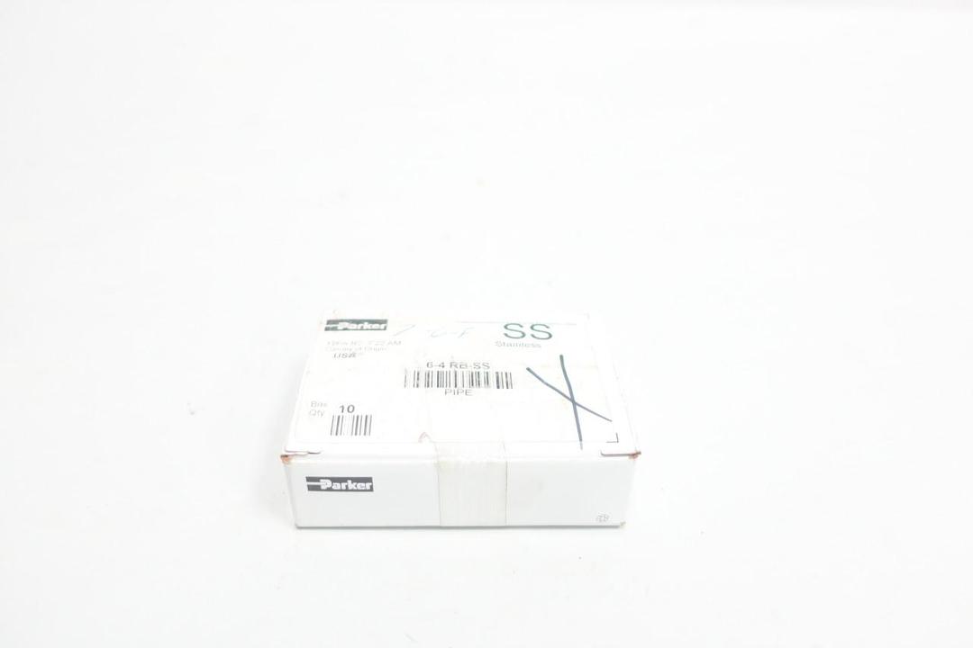 BOX OF 10 PARKER 6-4 RB-SS STAINLESS REDUCER 3/8IN NPT X 1/4IN NPT