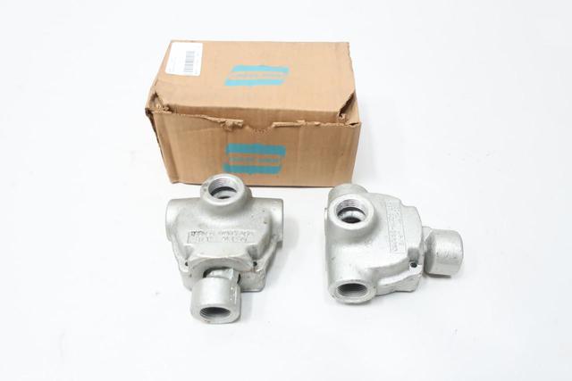 BOX OF 2 CROUSE HINDS ALT22 BALL FLEX PEND HANGER 3/4IN