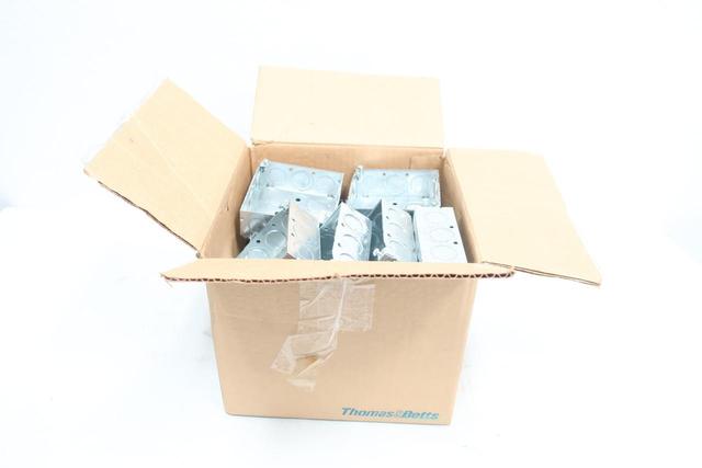 BOX OF 20 THOMAS&BETTS 521511234EW GALVANIZED STEEL OUTLET BOX