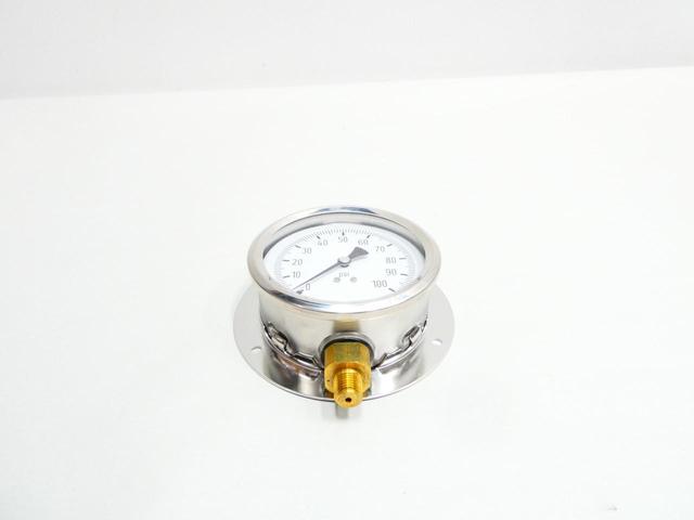 WIKA 4271638-0001 PRESSURE GAUGE 4IN 0-100PSI 1/4IN NPT