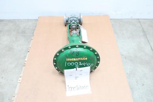 FISHER ET CAV 11 657 SIZE 45 PNEUMATIC STEEL FLANGED CONTROL VALVE 1-1/2IN 300