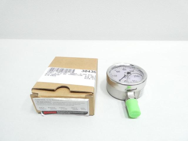 AMETEK P656LG PRESSURE GAUGE 63MM 1/4IN 0-300PSI
