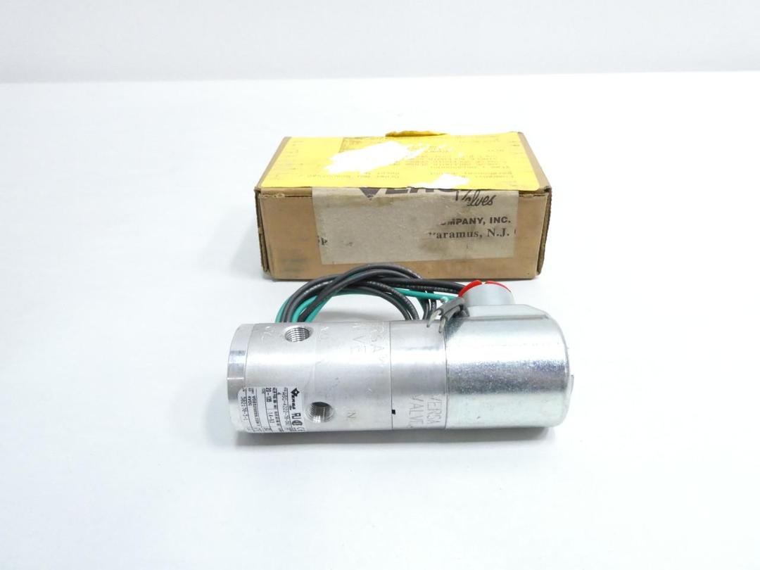 VERSA ASG-4222-70-D024 PNEUMATIC SOLENOID VALVE 24V-DC 20-135PSI 1/8IN NPT