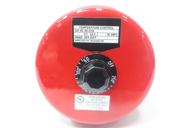 CHROMALOX AR-215A IMMERSION HEATER 60-250F 11-1/2IN 1.5KW 480V-AC