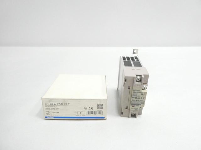 OMRON G3PA-420B-VD-2 SOLID STATE RELAY 12-24V-DC 20A AMP 200-480V-AC