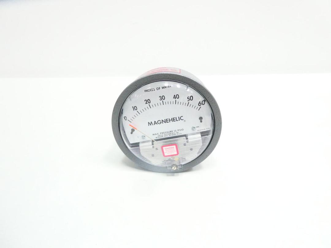 DWYER 2060 102017-00 MAGNEHELIC PRESSURE GAUGE 0-60IN-H2O