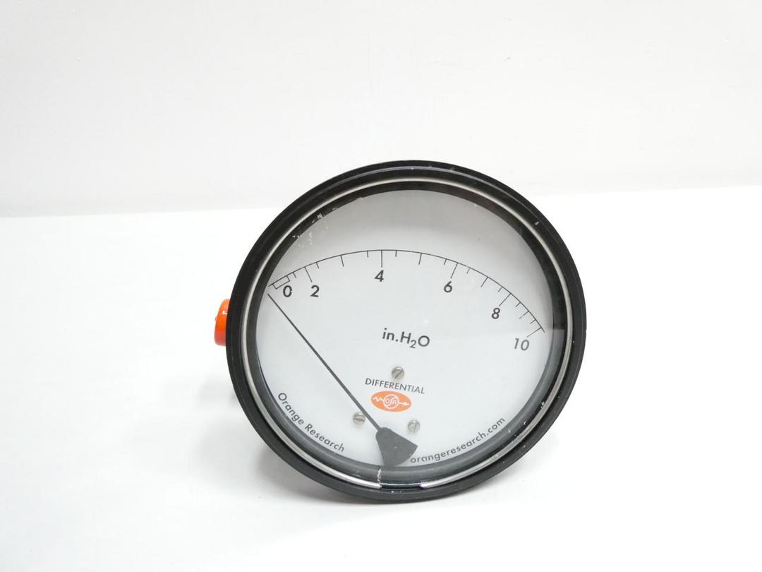 ORANGE RESEARCH 1831DG-1C-6.0B PRESSURE GAUGE 0-10IN-H2O