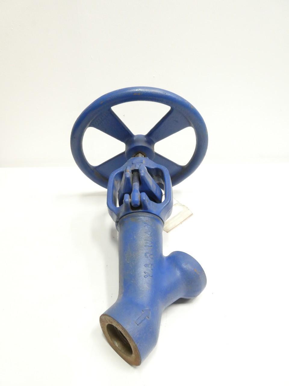 YARWAY 5617 WELBOND MANUAL STEEL SOCKET WELD GLOBE VALVE 1-1/2IN 1700