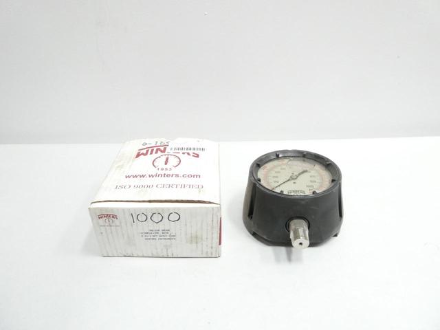 WINTERS 5070-G PRESSURE GAUGE 4-1/2IN 0-1000PSI 1/2IN NPT