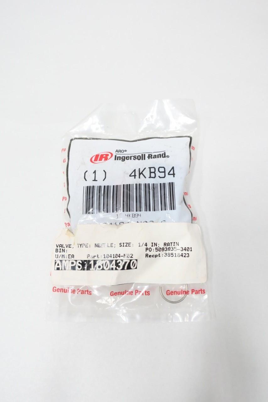 INGERSOLL RAND 4KB94 PNEUMATIC NEEDLE VALVE 1/4IN