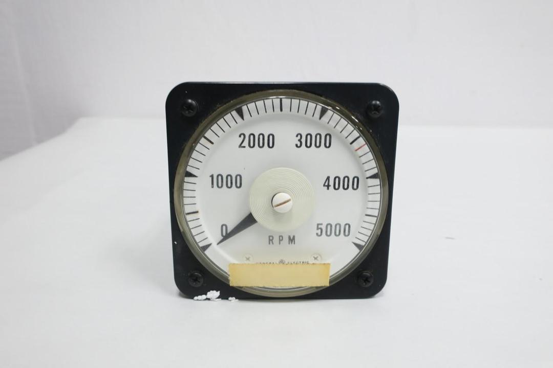 GENERAL ELECTRIC GE 50-103111FAUJ1LAK TACHOMETER 0-5000RPM