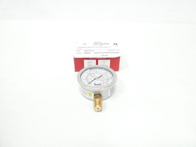 WINTERS PFQ802 PRESSURE GAUGE 2-1/2IN 0-30PSI 1/4IN NPT