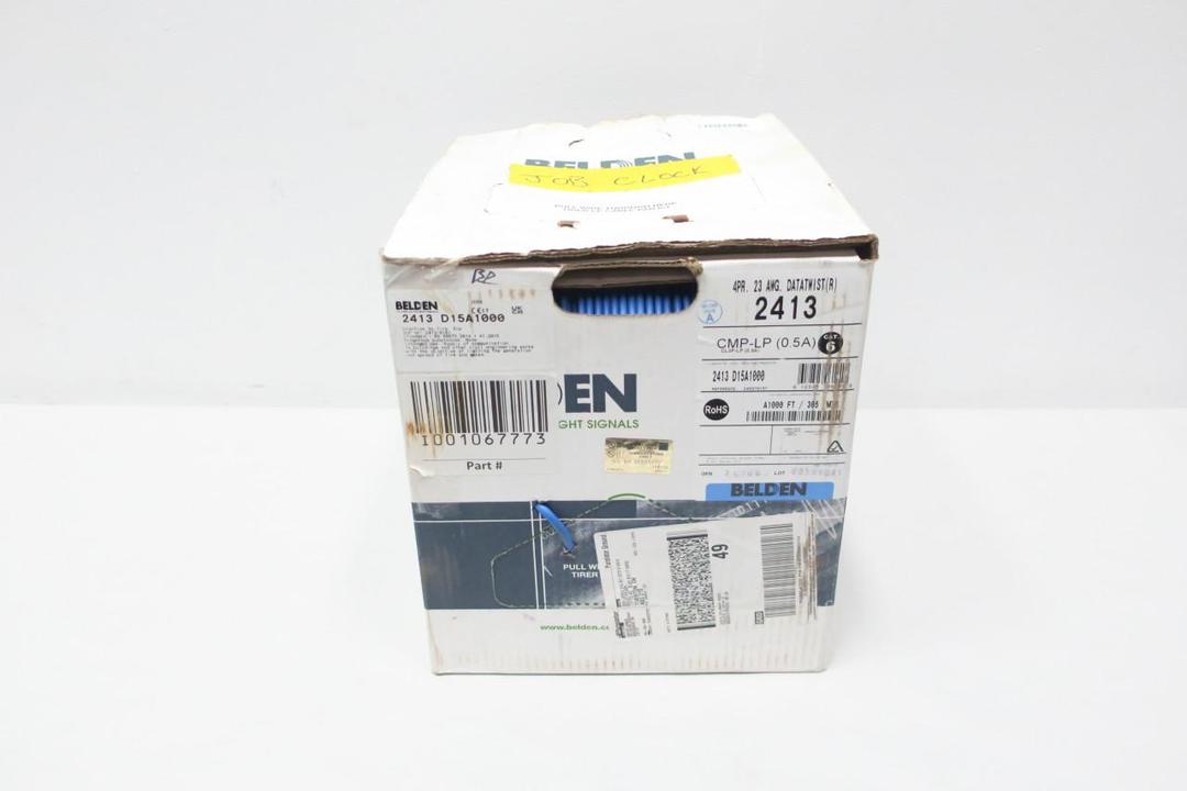 BELDEN 2413 D15A1000 CAT 6 MULTI-CONDUCTOR CABLE 23AWG 1000FT