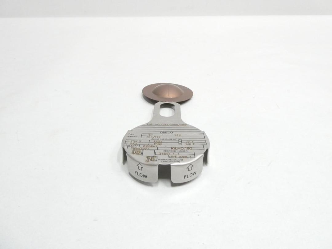 OSECO FASL STAINLESS RUPTURE DISC 254.5PSI 1IN