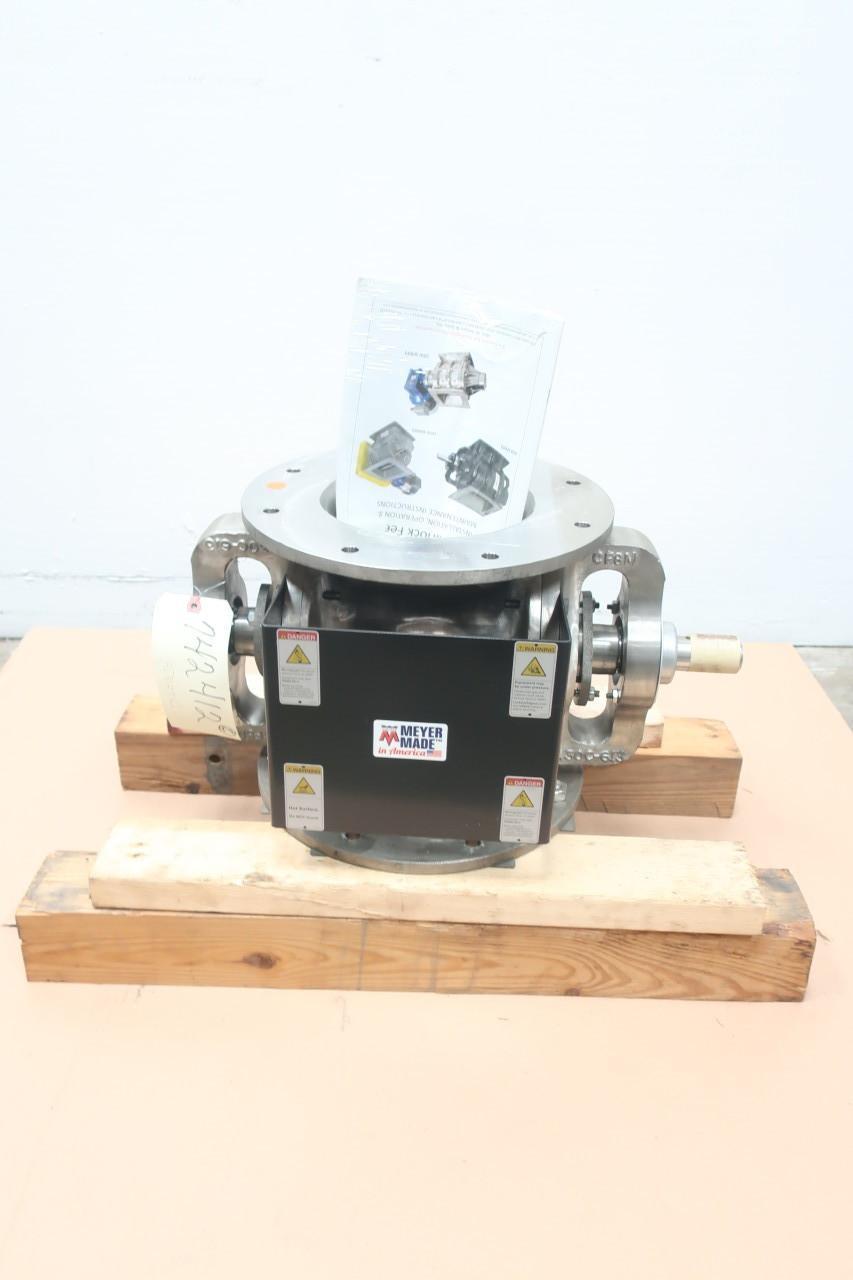 MEYER STAINLESS FLANGED ROTARY AIRLOCK FEEDER 8IN