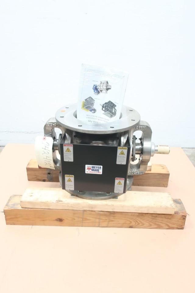 MEYER STAINLESS FLANGED ROTARY AIRLOCK FEEDER 8IN
