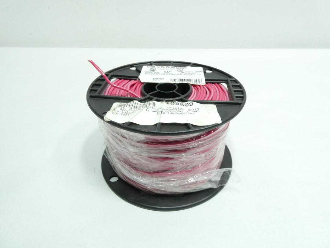 SOUTHWIRE E51583 MTW/THWN/THHN RED MACHINE TOOL WIRE 14AWG 500FT