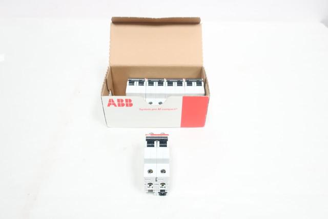 BOX OF 5 ABB S202-B32 2CDS252001R0325 MINIATURE CIRCUIT BREAKER 2P 32A 400V-AC
