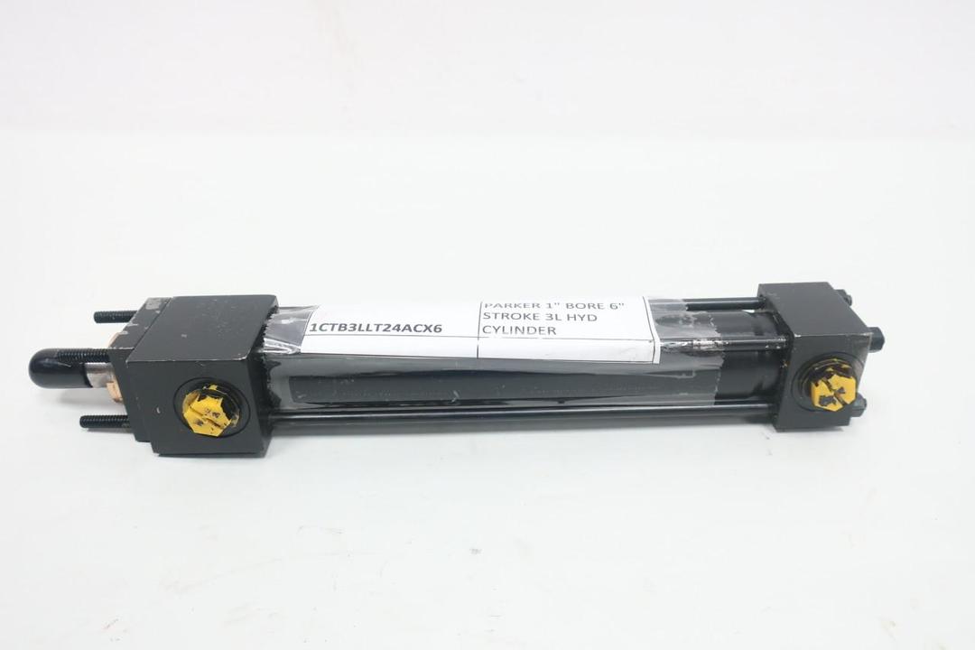 PARKER 01.00 1CTB3LLT24AC 6.000 DOUBLE ACTING HYDRAULIC CYLINDER 1IN 6IN 1000PSI
