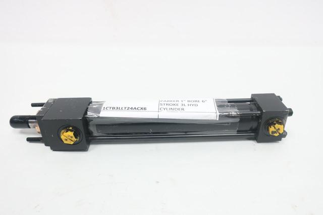 PARKER 01.00 1CTB3LLT24AC 6.000 DOUBLE ACTING HYDRAULIC CYLINDER 1IN 6IN 1000PSI