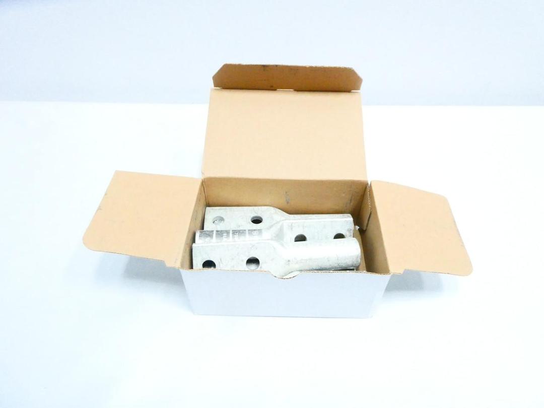 BOX OF 6 BURNDY YA392N COPPER COMPRESSION LUG 2-HOLE