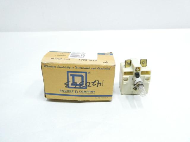 SQUARE D 9001 KM-38 WHITE PILOT LIGHT 120V-AC/DC