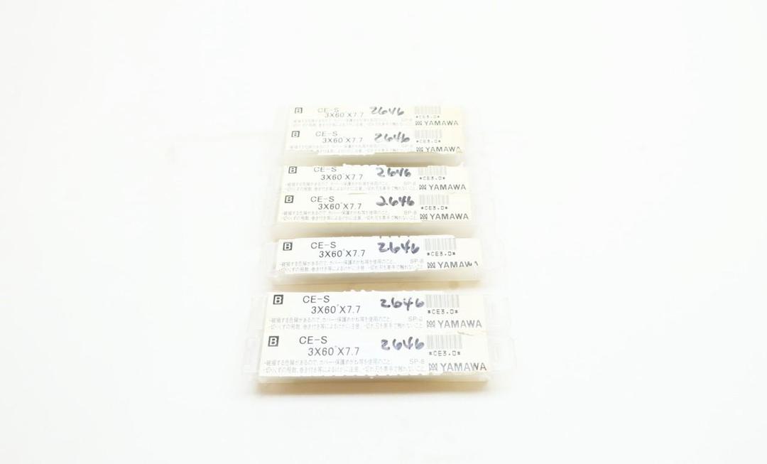 SET OF 7 YAMAWA CE3.0 3MM X 60 DEG X 7.7MM  HELIX CENTER DRILL BIT
