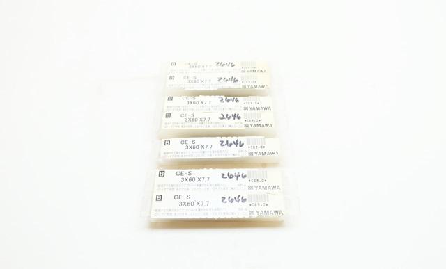 SET OF 7 YAMAWA CE3.0 3MM X 60 DEG X 7.7MM  HELIX CENTER DRILL BIT