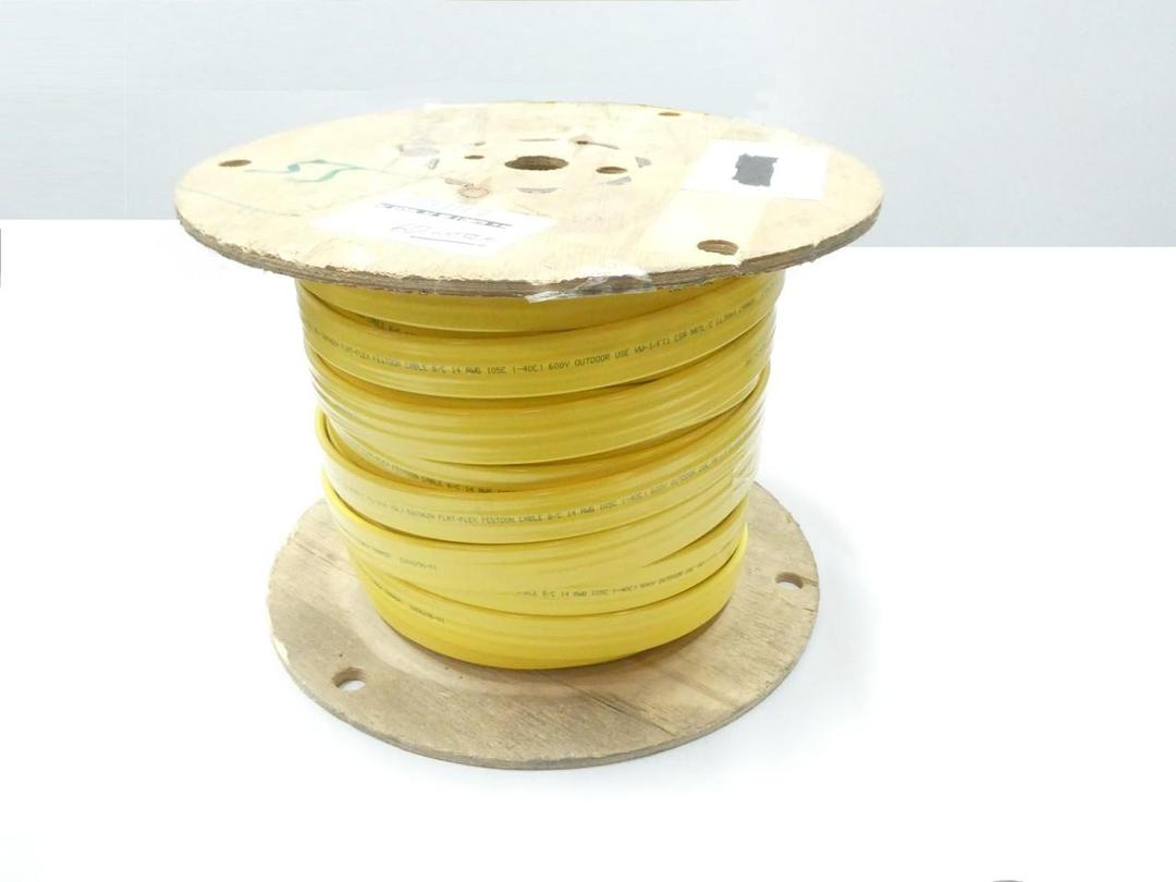 DUCT-O-WIRE FC-814 FLAT-FLEX CABLE 8C 14AWG 60M 600V-AC
