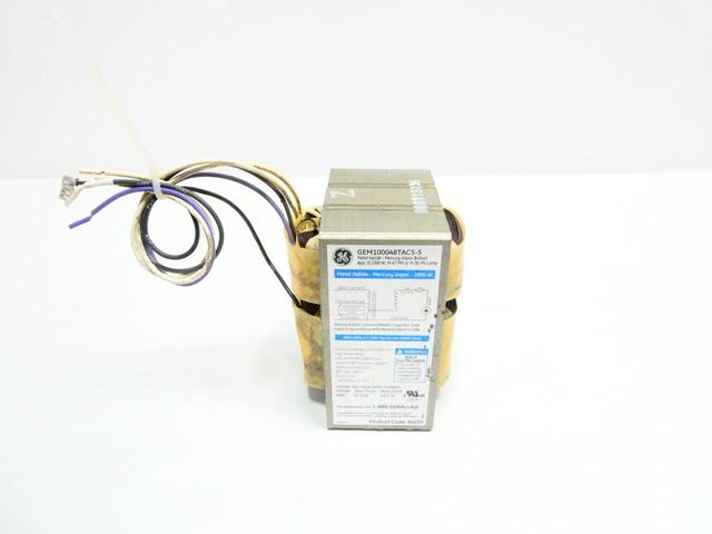 GENERAL ELECTRIC GE GEM100048TAC5-5 METAL HALIDE BALLAST 1000W 480V-AC