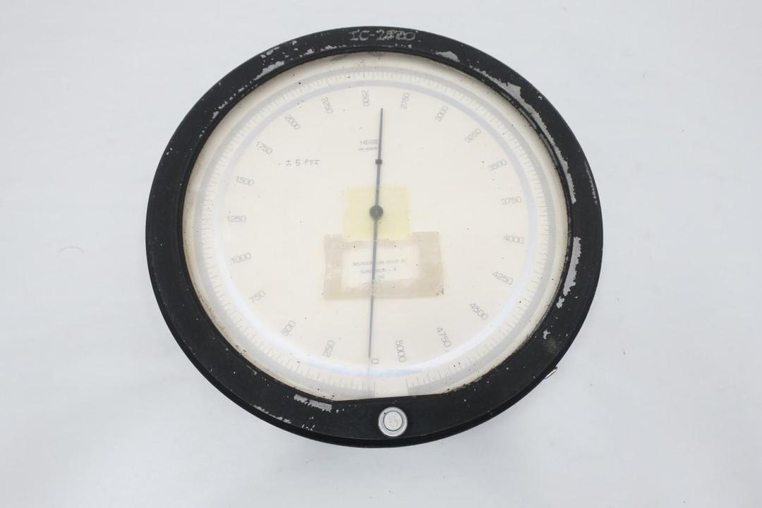 HEISE CM-40655TC PRESSURE GAUGE 11-1/2IN 0-5000PSI