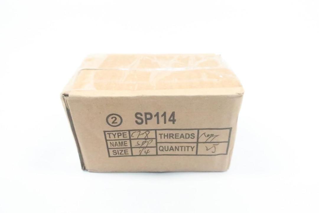 BOX OF 25 MERIT BRASS 0205305 STAINLESS UNION 1/4IN NPT