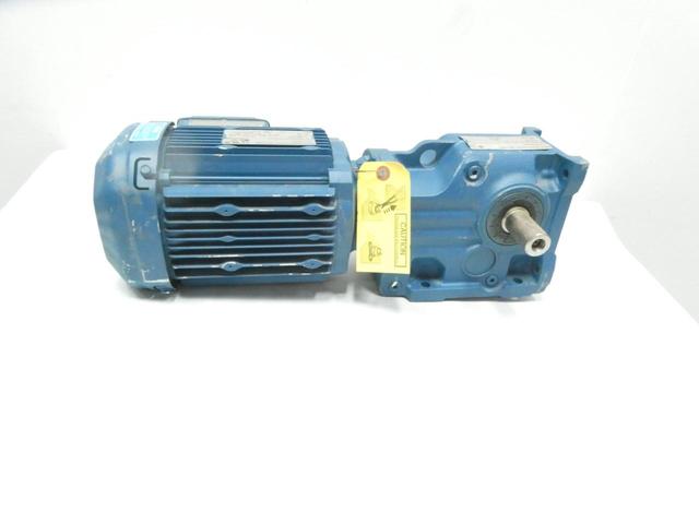 SEW EURODRIVE K37DRE80M4 GEARMOTOR 166RPM 3PH 1HP 230/460V-AC